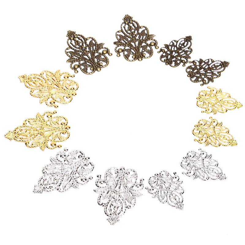 Craft Embellishments - Bestseller 20 Stück Gemischte Filigran-Handwerksstücke Hohle