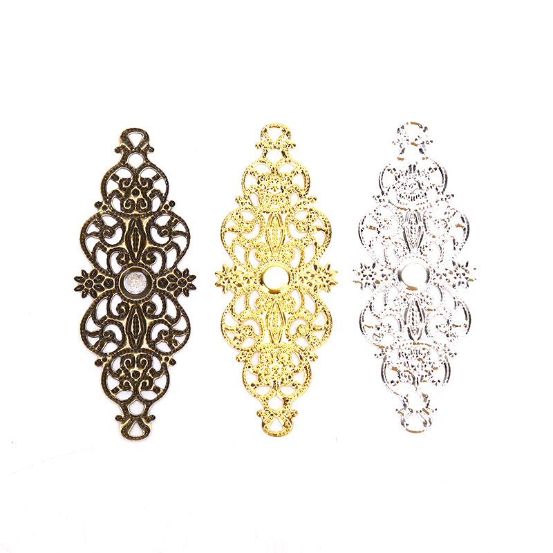 Craft Embellishments - ★ ▲ 20 Stück filigrane Blumen-Verbindungsstücke