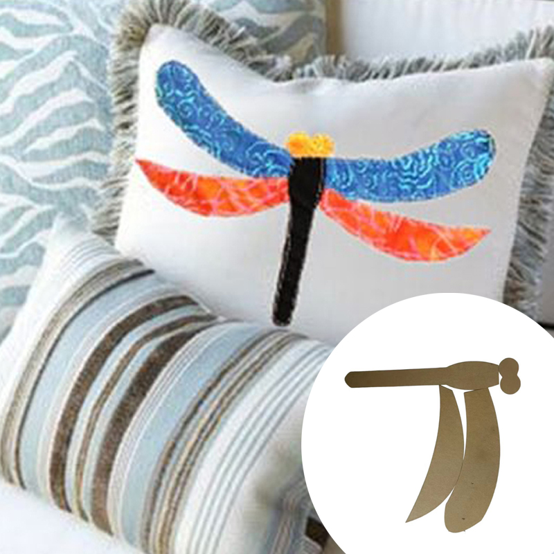 Embroidery Craft - Libellen-Quilt-Vorlage, transparentes Nähmuster, geeignet für Heimwerkerarbeiten,