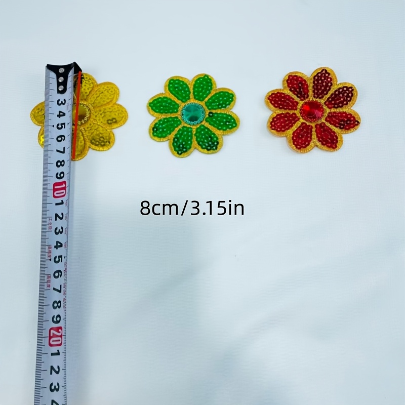 10 Stück Blumen-Pailletten-App – Applique Patch Flower Bewertung und Preis