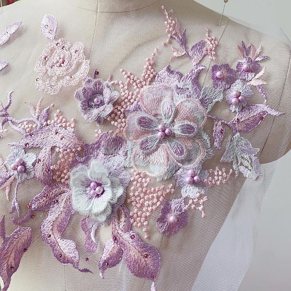 3D Blumen Perlen Spitze Stoffe – Applique Patch Flower Bewertung und Preis