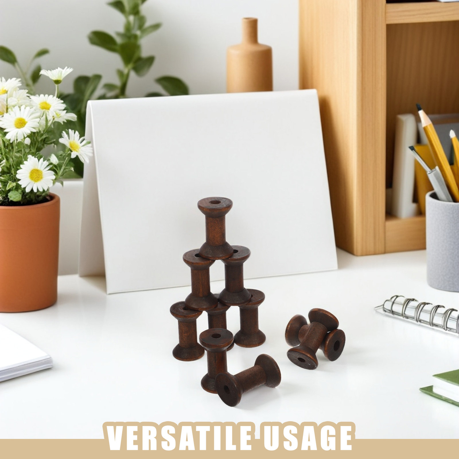 10 Stück Vintage Holzspulen, N – Organza Ribbon Spool Bewertung und Preis