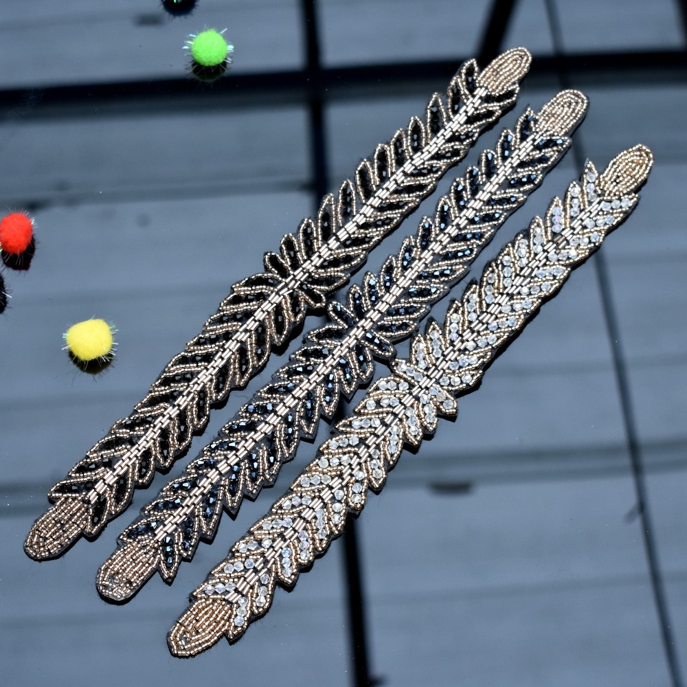 Lange blätter blatt handgemach – Beaded Trim Fringe Bewertung und Preis