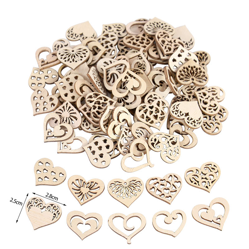 50/100 Stück ausgehöhltes Herz – Craft Embellishments Bewertung und Preis