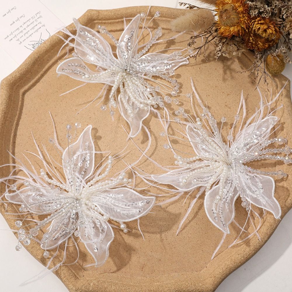 1 Stück Feder-Perlen 3D Organz – Applique Patch Flower Bewertung und Preis