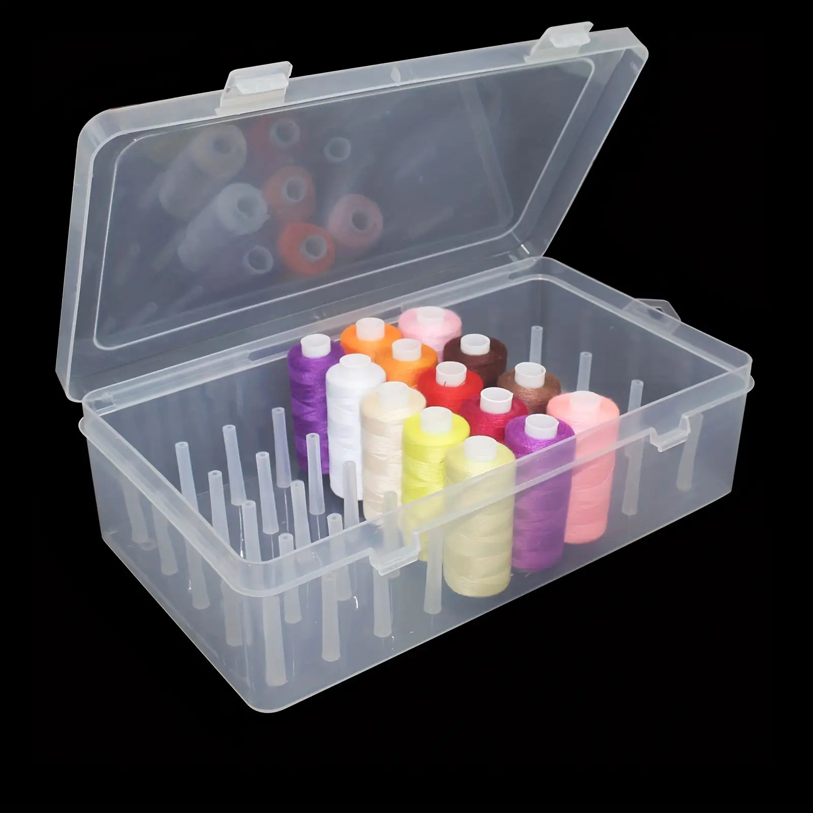 Transparente Kunststoff-Nähgar – Craft Embellishment Storage Bewertung und Preis