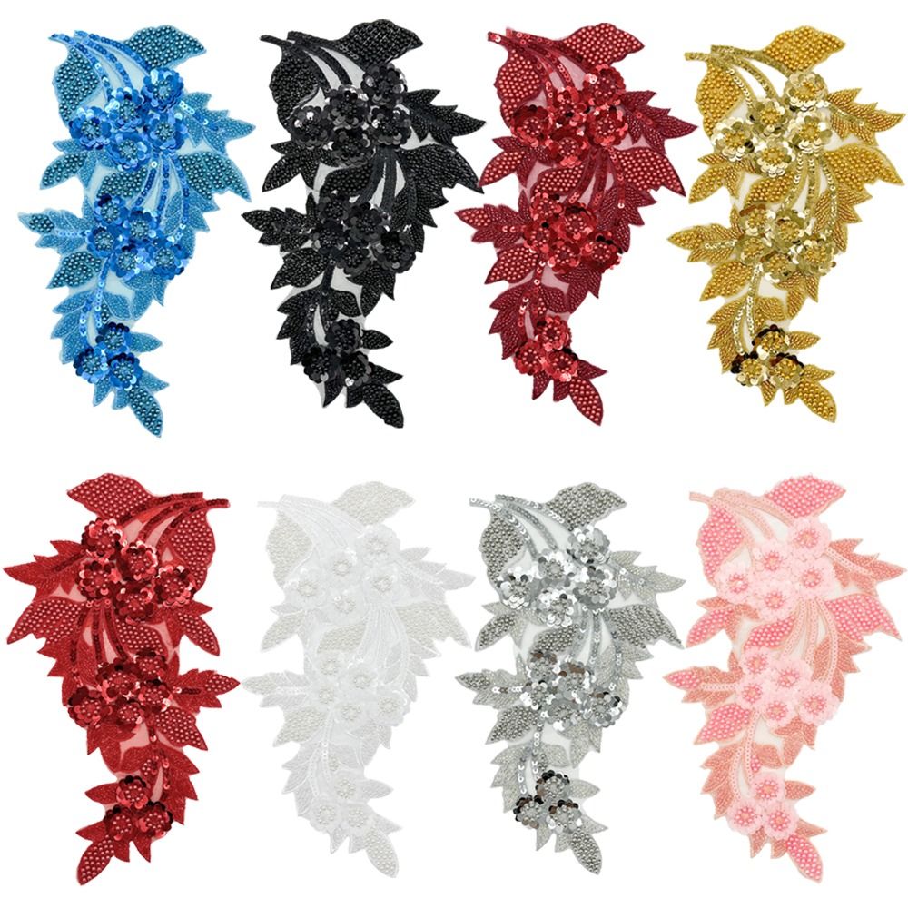 Modische 3D-Pailletten-Blumen- – Applique Patch Flower Bewertung und Preis