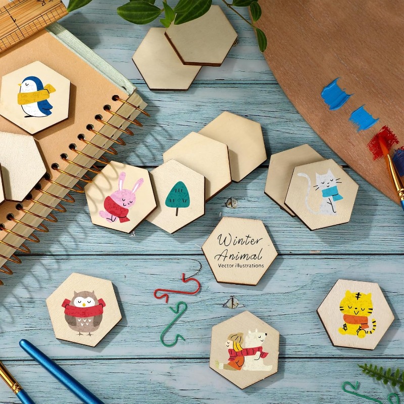 50 Stück 4 cm unlackierte Holz – Craft Embellishments Bewertung und Preis