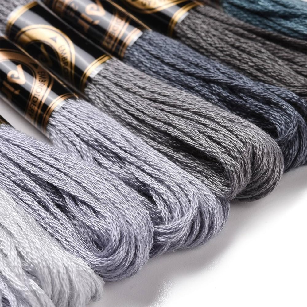 8 Stränge, 70 Yards, graue Fre – Embroidery Embellishments Bewertung und Preis