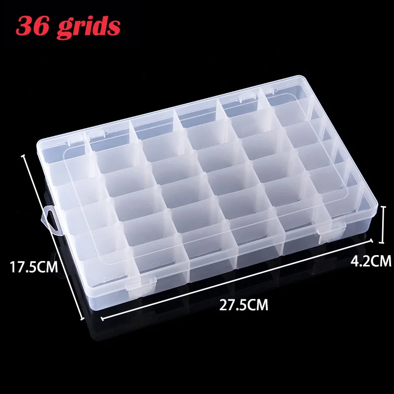 6/24/36 Grids Kunststoff Lager – Craft Embellishment Storage Bewertung und Preis