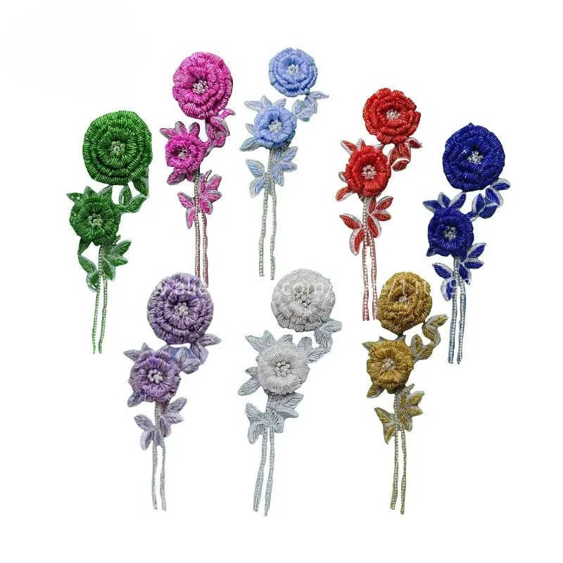 NEUE mehrfarbige handgefertigt – Applique Patch Flower Bewertung und Preis