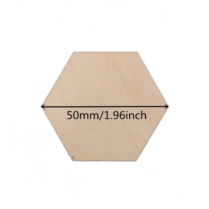 10–120 mm hölzerne sechseckige – Craft Embellishments Bewertung und Preis