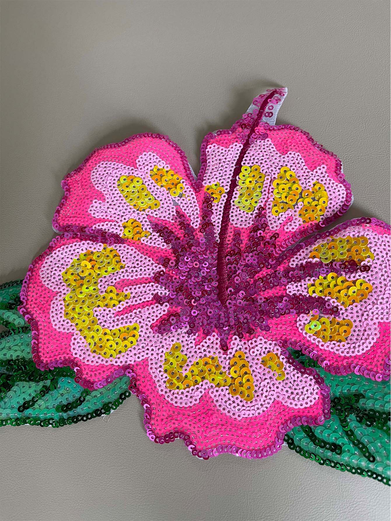 1 Stück 26 cm glänzende rosa P – Applique Patch Flower Bewertung und Preis